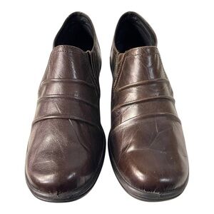 Romika Brown Leather Slip-On Comfort Shoes TopDryTex Size EU 37 US Women’s 6.5–7